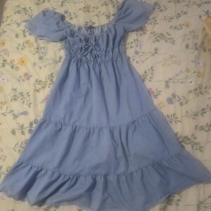 Blush Sky Blue Casual Dress